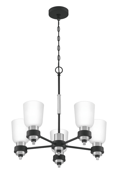 Five Light Chandelier from the Conrad collection in Brushed Nickel finish