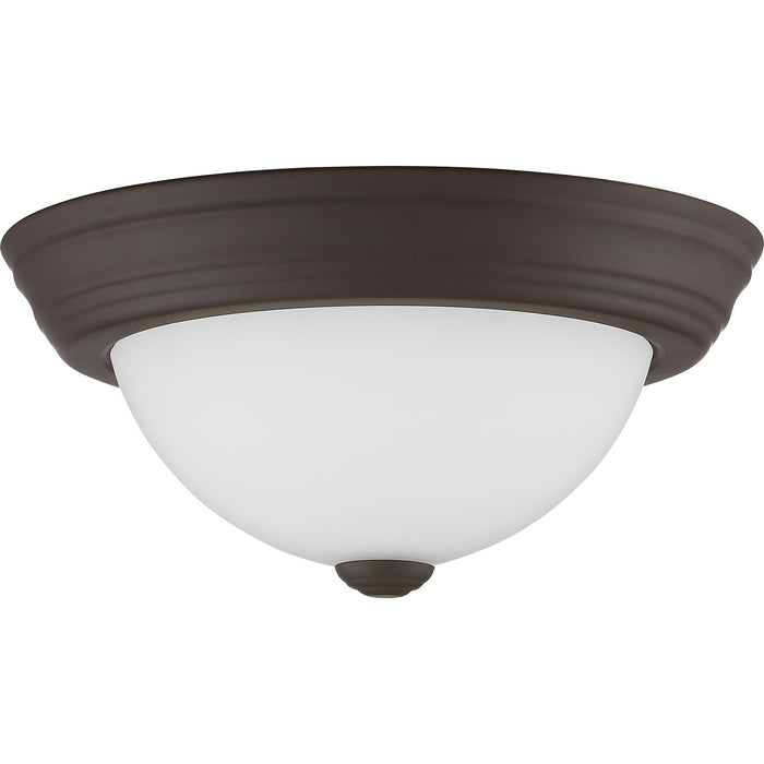 One Light Flush Mount from the Erwin collection in Old Bronze finish