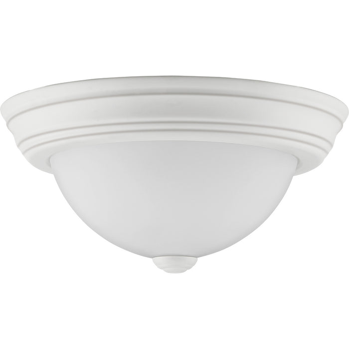 One Light Flush Mount from the Erwin collection in White Lustre finish