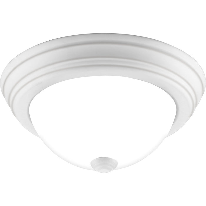 One Light Flush Mount from the Erwin collection in White Lustre finish