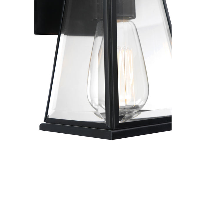 One Light Outdoor Wall Lantern from the Paxton collection in Matte Black finish