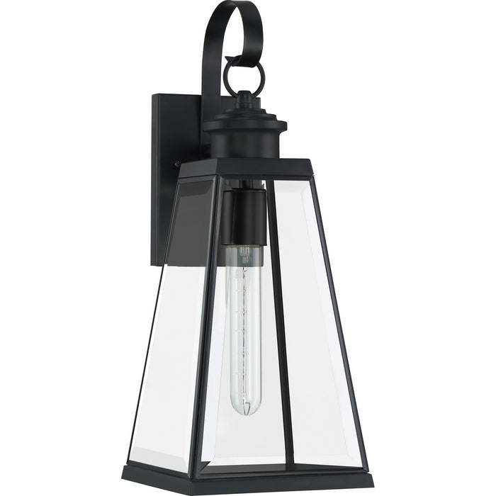 One Light Outdoor Wall Lantern from the Paxton collection in Matte Black finish