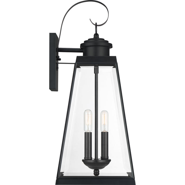 Two Light Outdoor Wall Lantern from the Paxton collection in Matte Black finish