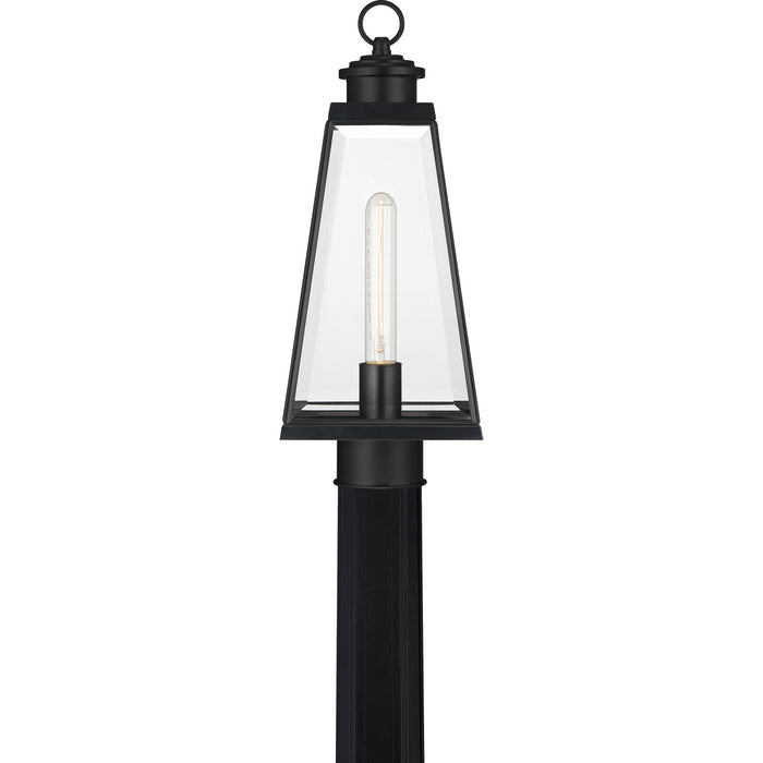 One Light Outdoor Post Mount from the Paxton collection in Matte Black finish