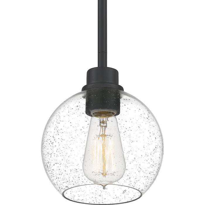 One Light Mini Pendant from the Pruitt collection in Matte Black finish