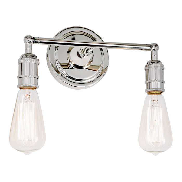 Two Light Wall Mount from the Soho collection in Polished Nickel finish