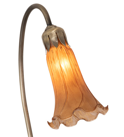 One Light Accent Lamp from the Amber Pond Lily collection in Mahogany Bronze finish