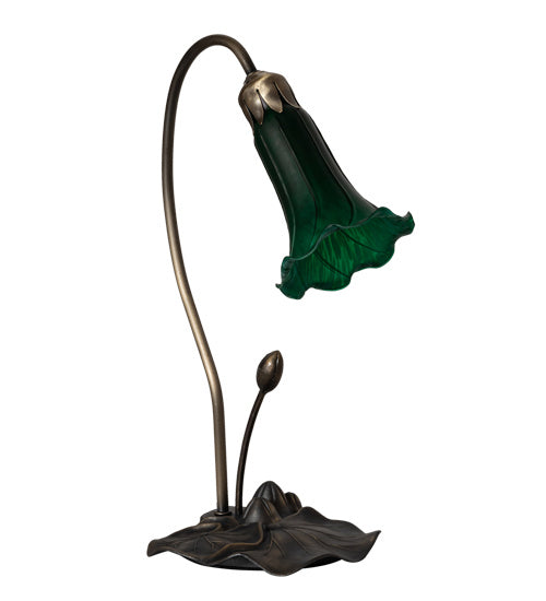 One Light Accent Lamp from the Green Pond Lily collection in Mahogany Bronze finish