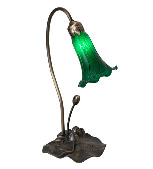One Light Accent Lamp from the Green Pond Lily collection in Mahogany Bronze finish