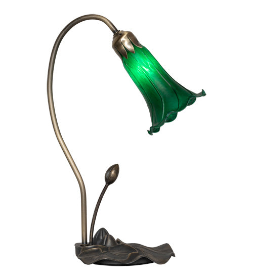 One Light Accent Lamp from the Green Pond Lily collection in Mahogany Bronze finish