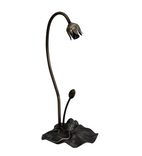 One Light Accent Lamp from the Green Pond Lily collection in Mahogany Bronze finish