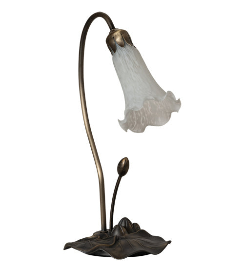 One Light Accent Lamp from the White Pond Lily collection in Mahogany Bronze finish