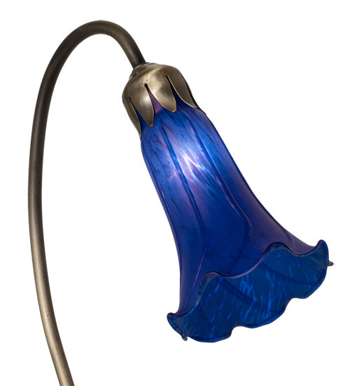 One Light Accent Lamp from the Blue Pond Lily collection in Mahogany Bronze finish
