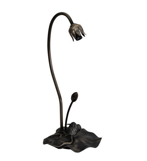 One Light Accent Lamp from the Blue Pond Lily collection in Mahogany Bronze finish