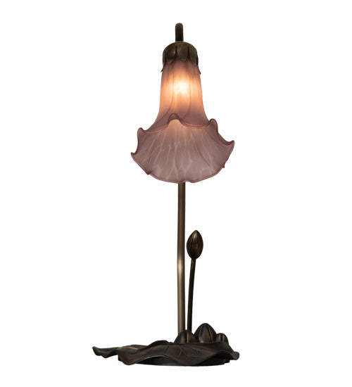 One Light Accent Lamp from the Purple Pond Lily collection in Mahogany Bronze finish