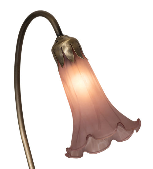 One Light Accent Lamp from the Purple Pond Lily collection in Mahogany Bronze finish