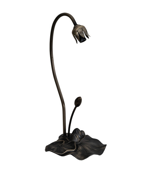 One Light Accent Lamp from the Purple Pond Lily collection in Mahogany Bronze finish