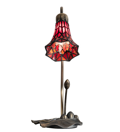 One Light Accent Lamp from the Tiffany Pond Lily collection in Mahogany Bronze finish