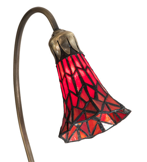 One Light Accent Lamp from the Tiffany Pond Lily collection in Mahogany Bronze finish