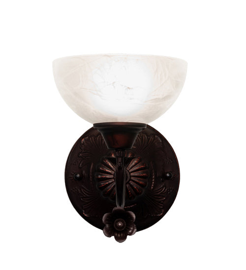 One Light Wall Sconce from the Victorian collection in Mahogany Bronze finish