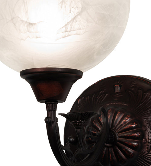 One Light Wall Sconce from the Victorian collection in Mahogany Bronze finish