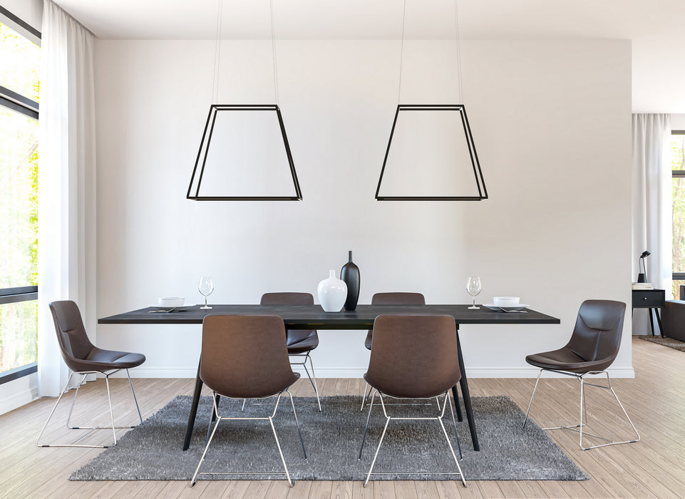 LED Pendant from the Z-Bar collection in Matte Black finish