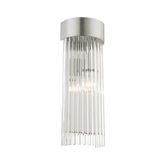 One Light Wall Sconce from the Norwich collection in Brushed Nickel finish