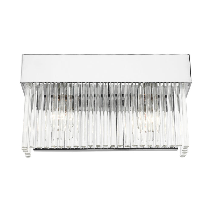 Two Light Wall Sconce from the Norwich collection in Polished Chrome finish