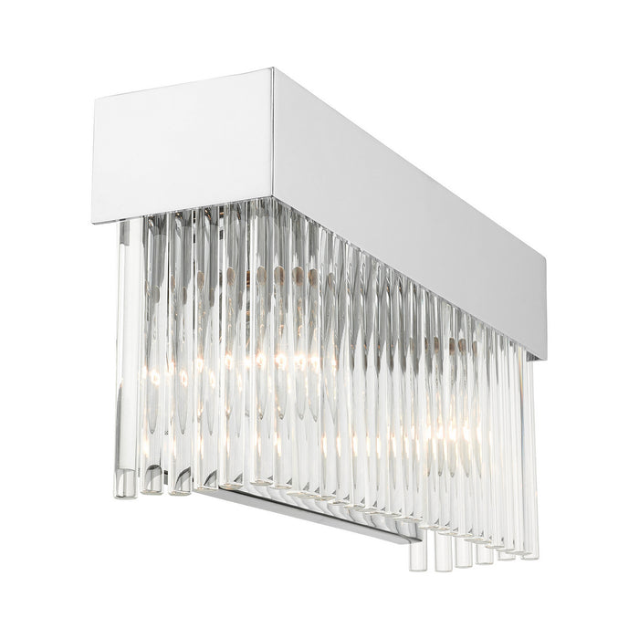 Two Light Wall Sconce from the Norwich collection in Polished Chrome finish