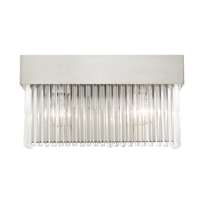 Two Light Wall Sconce from the Norwich collection in Brushed Nickel finish