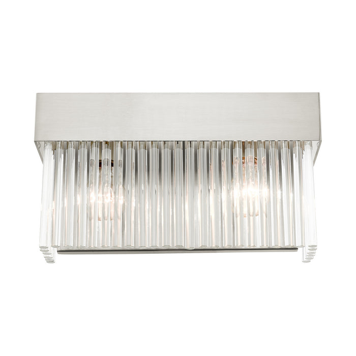 Two Light Wall Sconce from the Norwich collection in Brushed Nickel finish