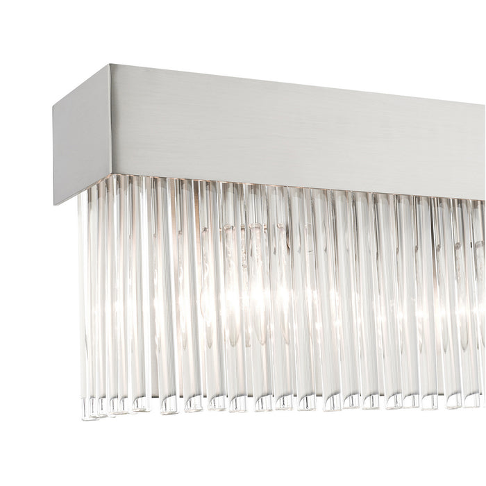 Three Light Wall Sconce from the Norwich collection in Brushed Nickel finish