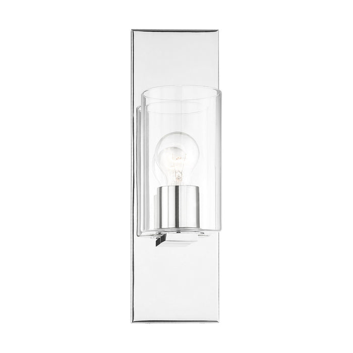 One Light Wall Sconce from the Zurich collection in Polished Chrome finish