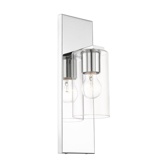 One Light Wall Sconce from the Zurich collection in Polished Chrome finish
