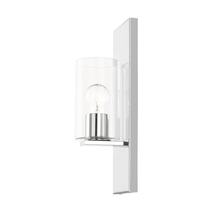 One Light Wall Sconce from the Zurich collection in Polished Chrome finish