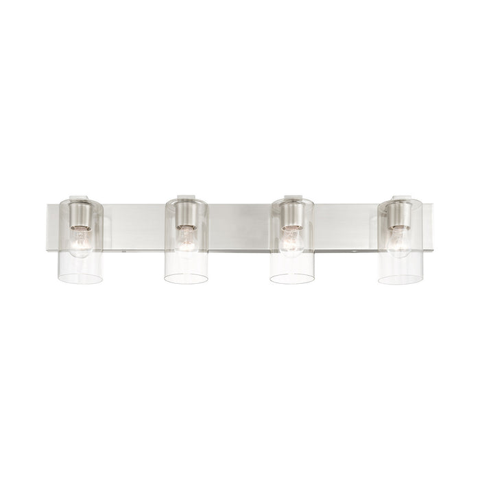 Four Light Vanity from the Zurich collection in Brushed Nickel finish