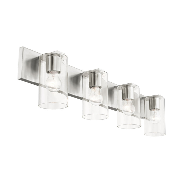 Four Light Vanity from the Zurich collection in Brushed Nickel finish