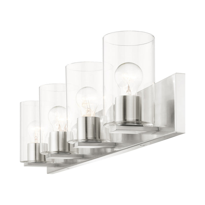 Four Light Vanity from the Zurich collection in Brushed Nickel finish
