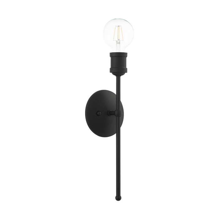 One Light Wall Sconce from the Lansdale collection in Black finish