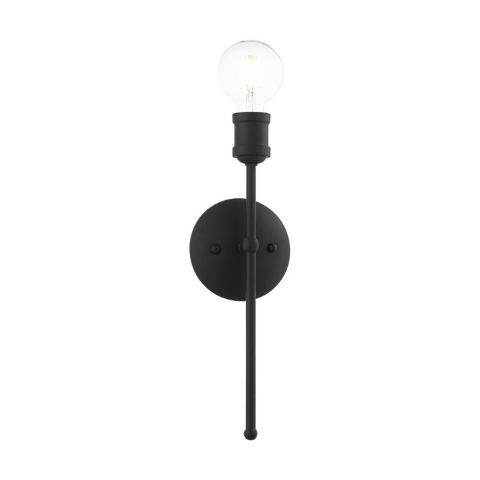 One Light Wall Sconce from the Lansdale collection in Black finish
