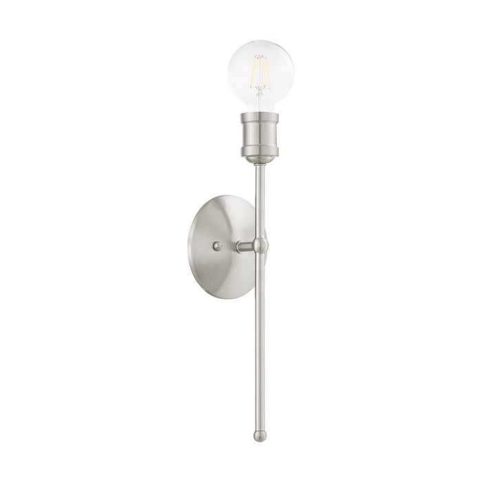 One Light Wall Sconce from the Lansdale collection in Brushed Nickel finish