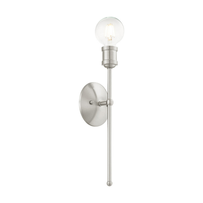 One Light Wall Sconce from the Lansdale collection in Brushed Nickel finish