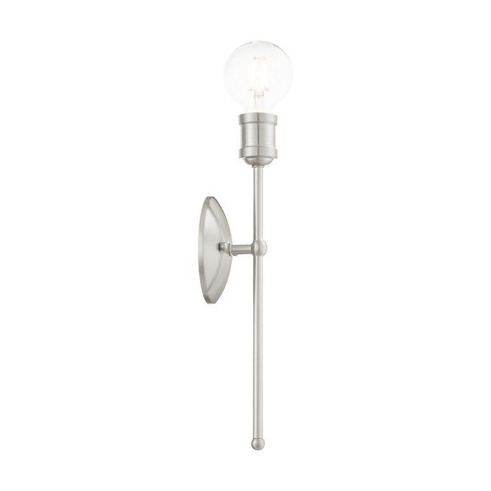 One Light Wall Sconce from the Lansdale collection in Brushed Nickel finish