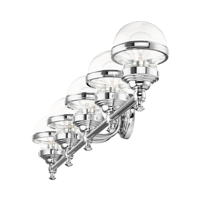 Five Light Vanity from the Oldwick collection in Polished Chrome finish
