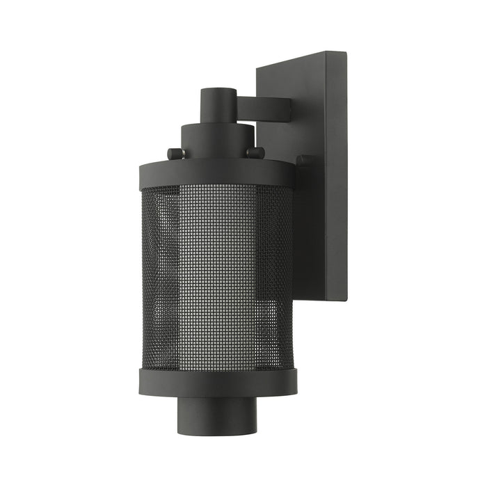 One Light Outdoor Wall Lantern from the Nottingham collection in Textured Black finish