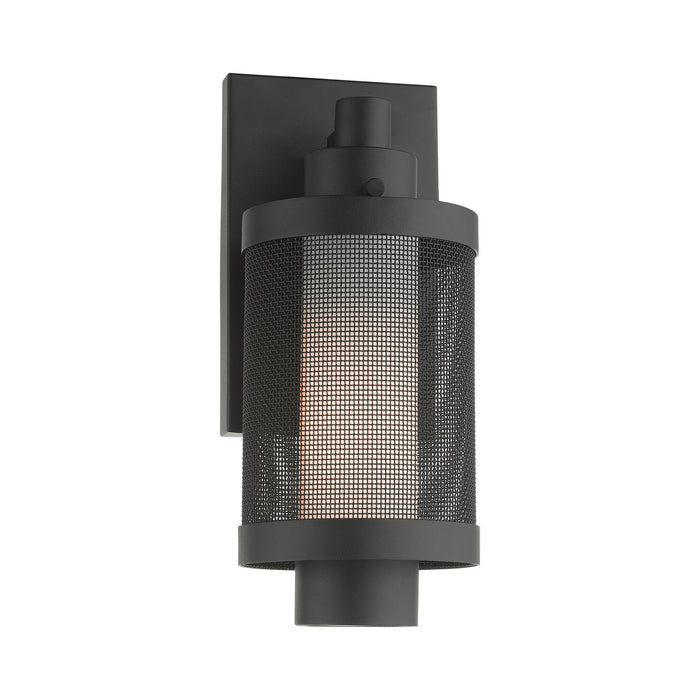 One Light Outdoor Wall Lantern from the Nottingham collection in Textured Black finish