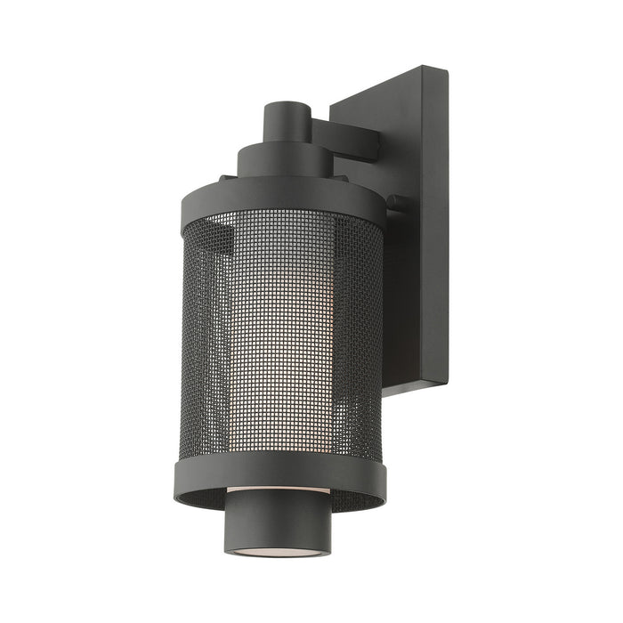 One Light Outdoor Wall Lantern from the Nottingham collection in Textured Black finish