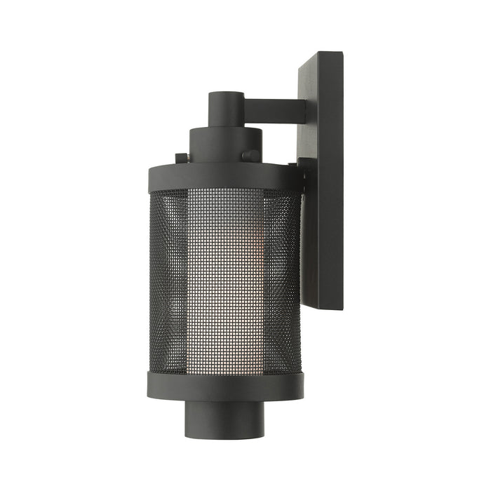 One Light Outdoor Wall Lantern from the Nottingham collection in Textured Black finish