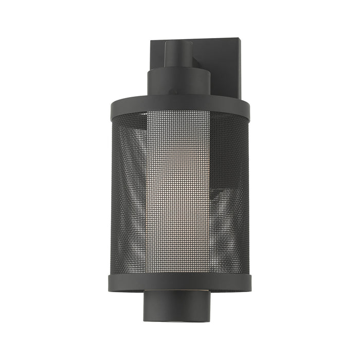 One Light Outdoor Wall Lantern from the Nottingham collection in Textured Black finish