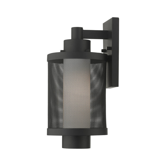 One Light Outdoor Wall Lantern from the Nottingham collection in Textured Black finish